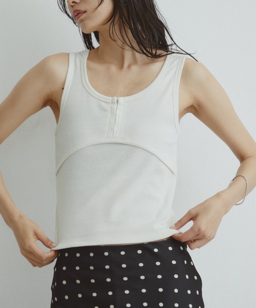 D&G / ドルガバ タンクトップ ノースリーブ レディース XS相当 C291 DRWCYS（ドロシーズ） タンクトップ ノースリーブ スキッパーホック