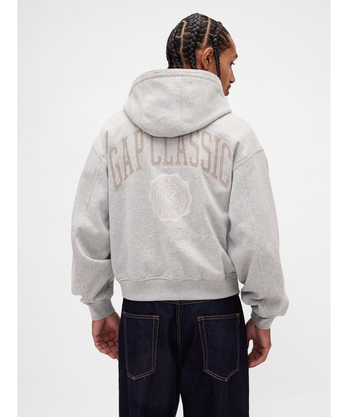 GAP フルジップパーカー Mサイズ アイボリー GAP（ギャップ） ジップアップパーカー M アイボリー メンズ