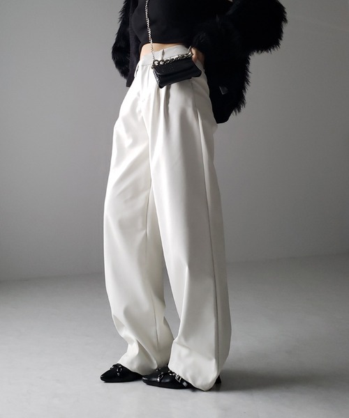 「me+em select」 パンツ X-SMALL ブルー レディース_画像4
