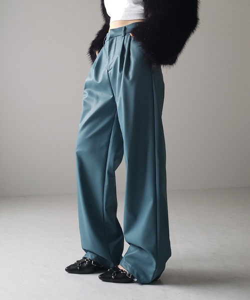 「me+em select」 パンツ X-SMALL ブルー レディース_画像10