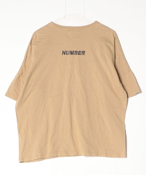 「NUMBER (N)INE DENIM」 半袖Tシャツ M ベージュ メンズ_画像2