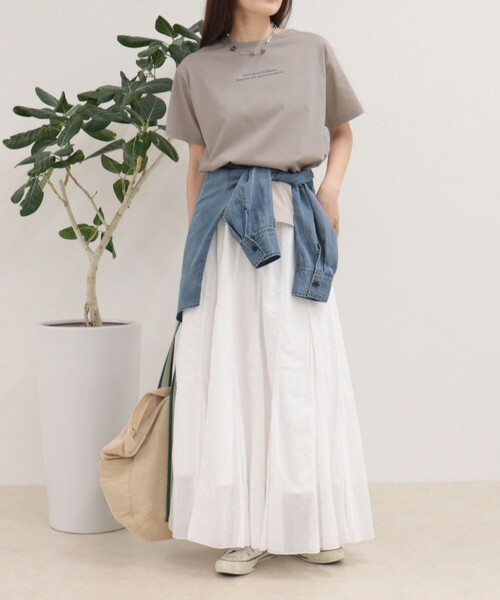 fredy emue（フレディエミュ） tシャツ 半袖 シルケットラウンドヘムT