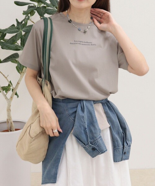 fredy emue（フレディエミュ） tシャツ 半袖 シルケットラウンドヘムT