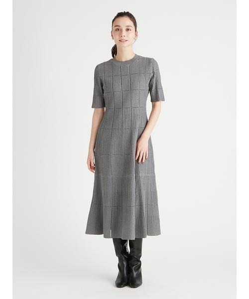 「CELFORD」 半袖ワンピース 36 ピンク レディース_画像4