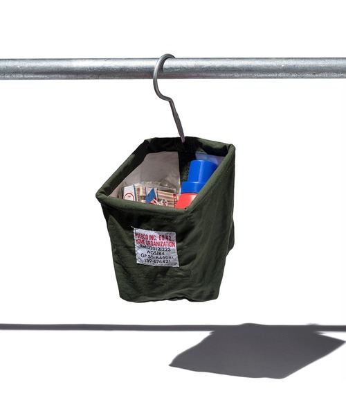 PUEBCO（プエブコ） 収納 VINTAGE MATERIAL HOOK BASKET / SQUARE
