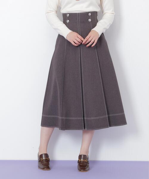 「JILL by JILL STUART」 スカート MEDIUM グレー レディース_画像2