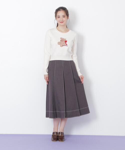 「JILL by JILL STUART」 スカート MEDIUM グレー レディース_画像3
