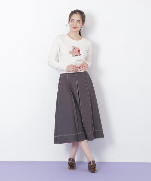 「JILL by JILL STUART」 スカート MEDIUM グレー レディース_画像4
