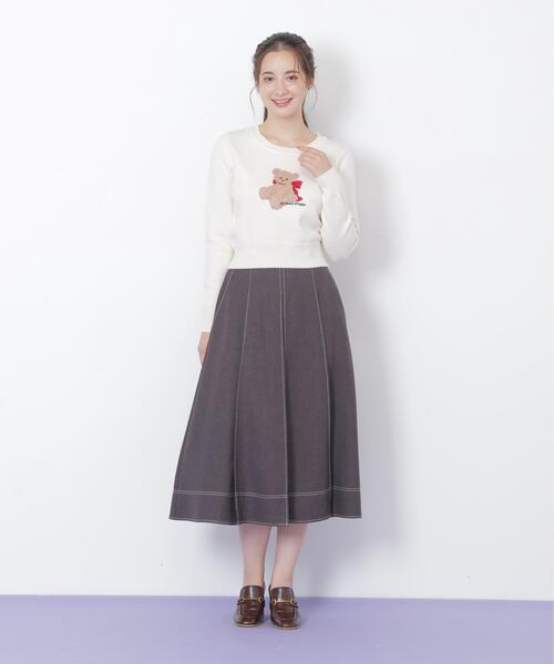「JILL by JILL STUART」 スカート MEDIUM グレー レディース_画像6
