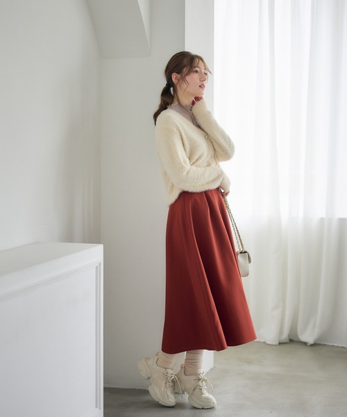 「12Twelve Agenda」 フレアスカート M オレンジ レディース_画像8