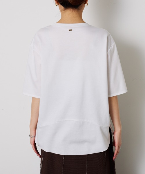 「COLLAGE GALLARDAGALANTE」 半袖Tシャツ FREE ネイビー レディース_画像4