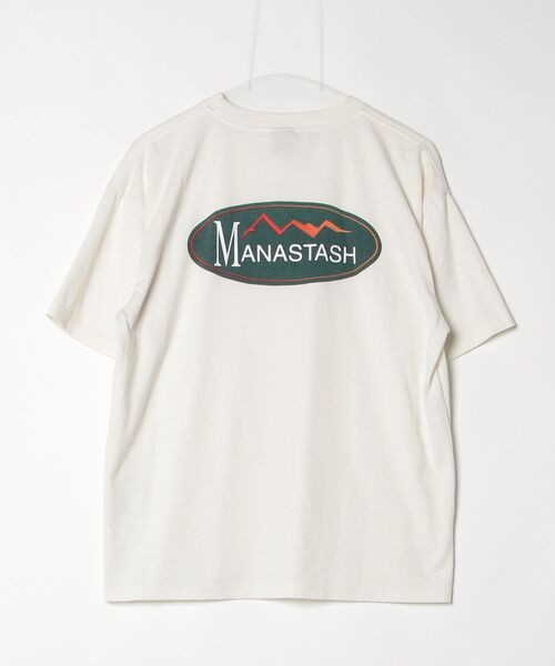 「MANASTASH」 半袖Tシャツ MEDIUM イエロー メンズ_画像2