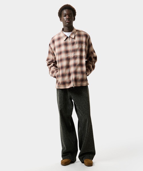トップス HGM HUF（ハフ） シャツ DURANGO ZIP LS SHIRT メンズ レディース