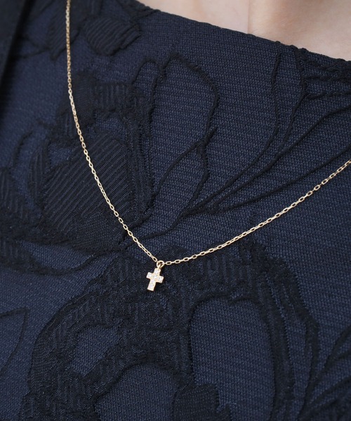 e.m little emblem クロスネックレスe.m. 】little emblem ❤︎ K18