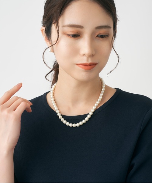 【極美品】JUNKO SHIMADA 天然パール ネックレス イヤリング セット MATSUWAKA 9mm花珠調貝パール ネックレスセット - ファッション