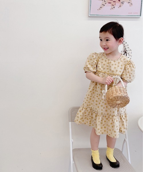 ワンピース Aimoha Kids 新作 春夏 韓国子供服 ドットヨークワンピース Zozotown Paypayモール店 通販 Paypayモール