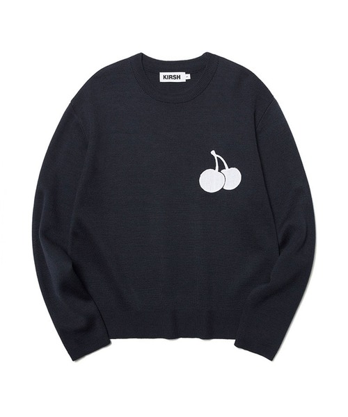 ニット セーター KIRSH UNI MIDDLE CHERRY KNIT LS/キルシーミドルチェリーニット レディース ニット セーター KIRSH UNI MIDDLE CHERRY KNIT LS/キルシー