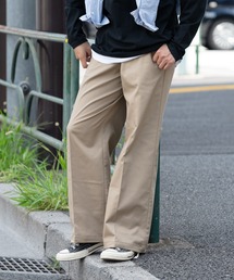 Dickies アイボリー ワイドパンツ Mサイズ Dickies パンツ 「DICKIES/ディッキーズ」ストレッチ ツイル