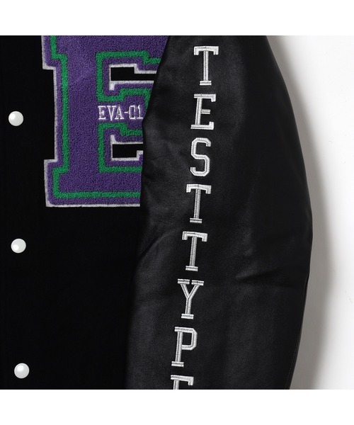 スタジャン RADIO EVA 862 EVANGELION BASEBALL JACKET メンズの画像