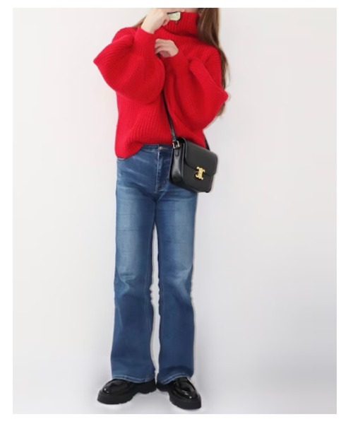 coca ローファー / ビジューバックル付き 厚底ローファー レディース