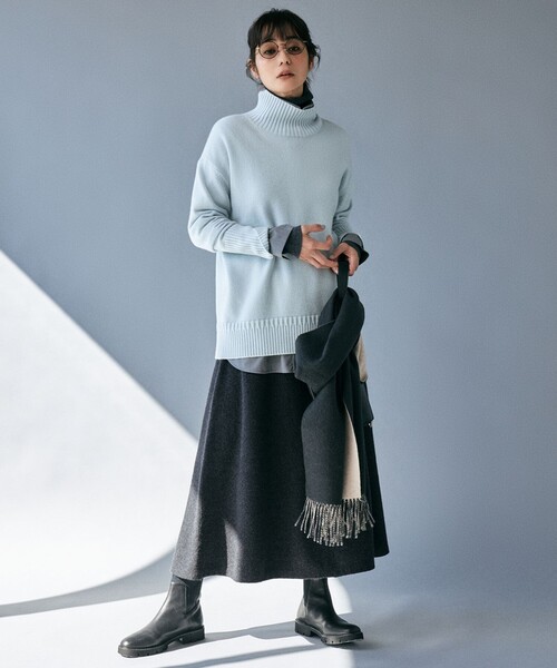 ICB（アイシービー） スカート ミルドウール ニットスカート