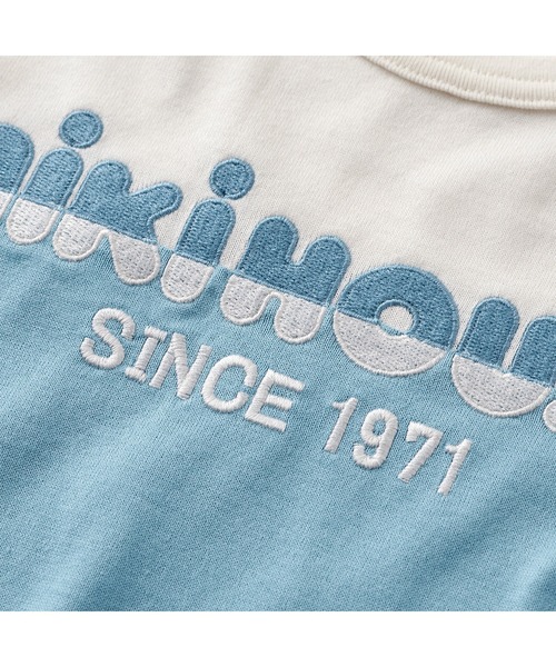 MIKI HOUSE（ミキハウス） tシャツ 切り替えロゴ半袖Tシャツ キッズ