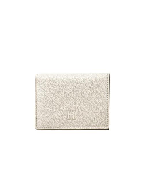 二つ折り財布 財布 「ピウメノ」二つ折り財布 レザー コンパクトウォレット 本革（商品番号：P25-65405） レディースの画像