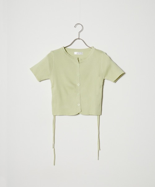 トップス ribbon tee MOUSSY | SLEEVE RIBBON トップス (Tシャツ・カットソー(長袖