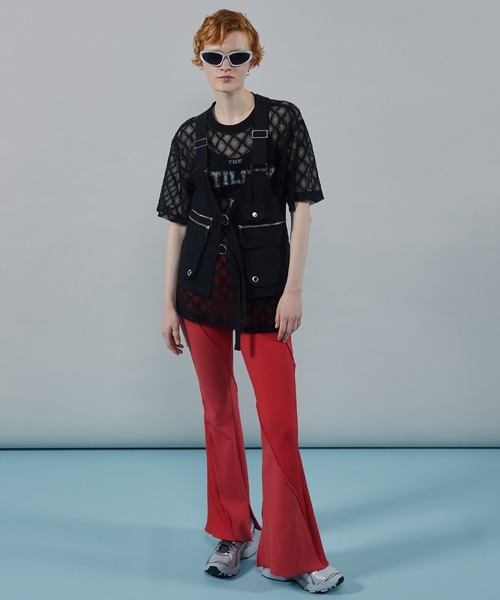 【MAISON SPECIAL】 リブミックスセミフレアパンツ Rib Mix Semi-flare Pants/リブミックスセミフレアパンツ