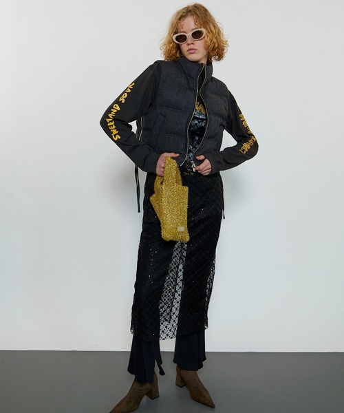 MAISON SPECIAL（メゾンスペシャル） パンツ Rib Mix Semi-flare Pants