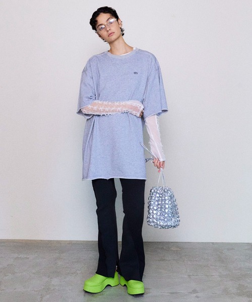 新品　リブフレアパンツ 新品 ZARA リブフレアパンツ - メルカリ
