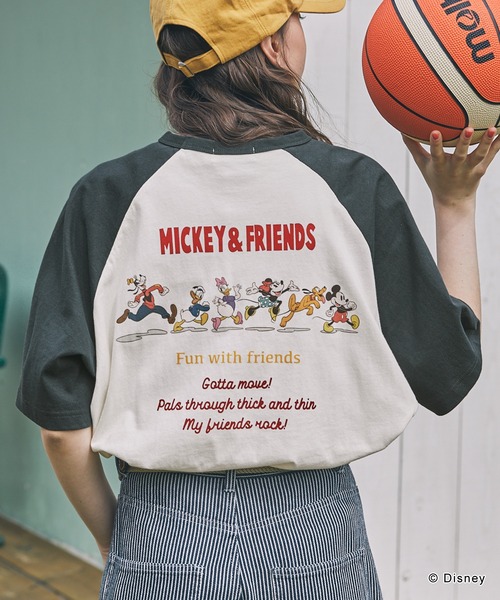 Disney（ディズニー） tシャツ 「Disney」Mickey＆Friends ミッキー