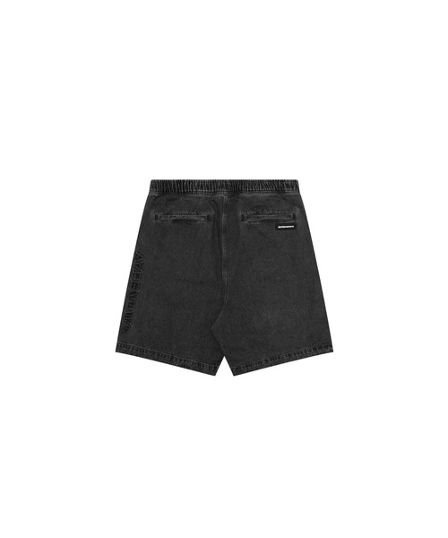 AAPE 黒 ショートパンツ AAPE BY A BATHING APE パンツ NOW WOVEN SHORTS メンズ