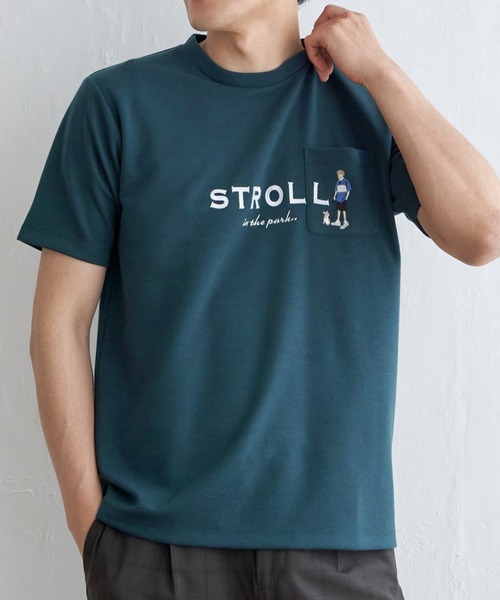 ikka（イッカ） tシャツ ポンチ刺繍ポケットTシャツ メンズ : ZOZOTOWN