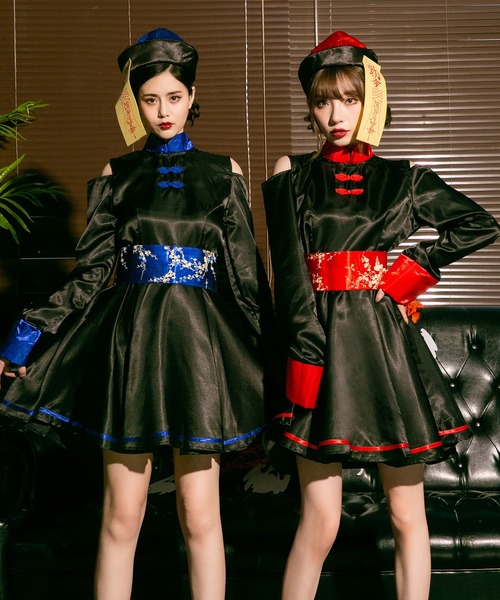 チャイナ服 キョンシーコスプレ 女 ハロウィン コスプレ キョンシー