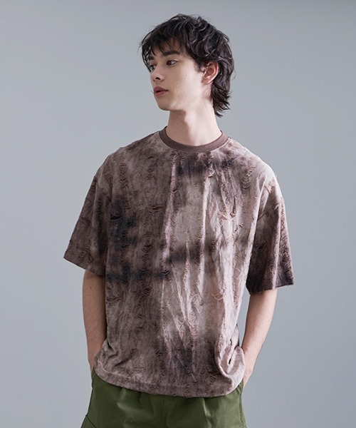 goa（ゴア）の「2色ムラ梨地ドルマン（Tシャツ/カットソー