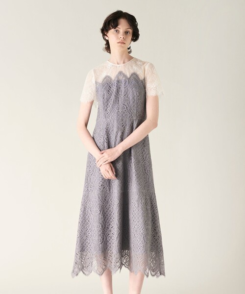 GRACE CONTINENTAL（グレースコンチネンタル） ドレス レース切替フレ
