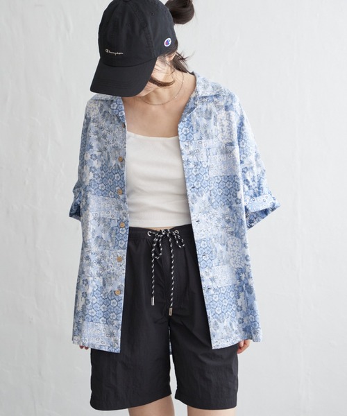 NO NEED シャツ オープンカラー アロハシャツ メンズ レディース