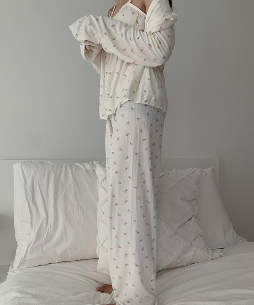 パジャマ ルームウェア 「3点セット」キャミソール カーディガン