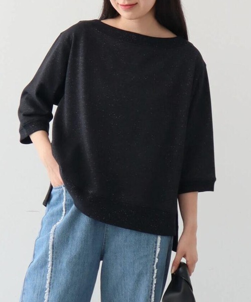 オフショルラメミニウラケプルオーバー