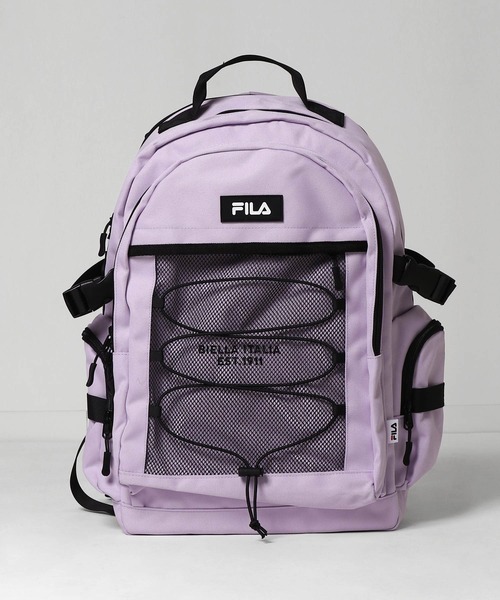 ZIP FIVE デイバック リュック 「FILA」 ワンポイント ロゴ