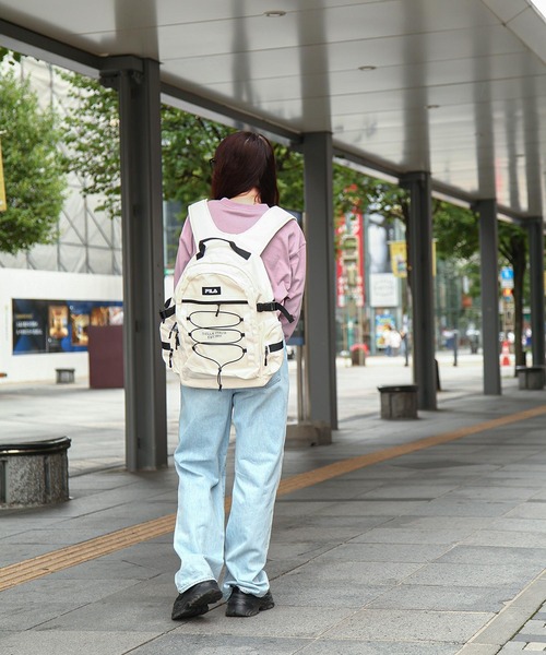 ZIP FIVE デイバック リュック 「FILA」 ワンポイント ロゴ