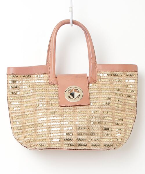 kate spade NEW YORK 「kate new york」 かごバッグ - ベージュ 