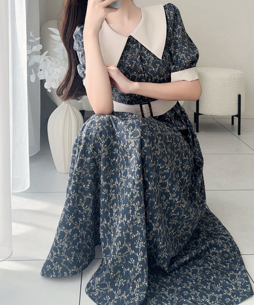【着用1回】MILLY♡ ビビットピンク×ブラック♡バイカラーベルトワンピース fit=scale-down,w=1200