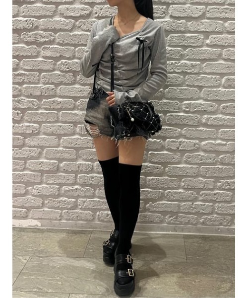 Samantha Vega ハンドバッグ キルティングパールフラッター