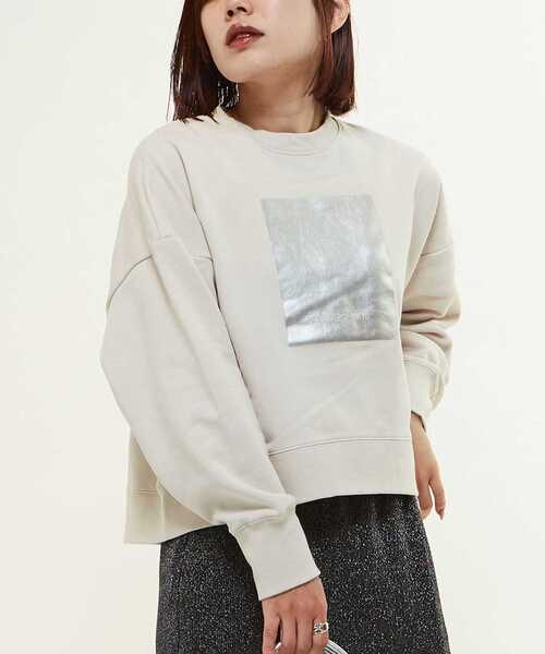 CONVERSE TOKYO トレーナー スウェット FOIL PRINT SHORT SWEAT
