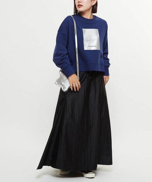CONVERSE TOKYO トレーナー スウェット FOIL PRINT SHORT SWEAT