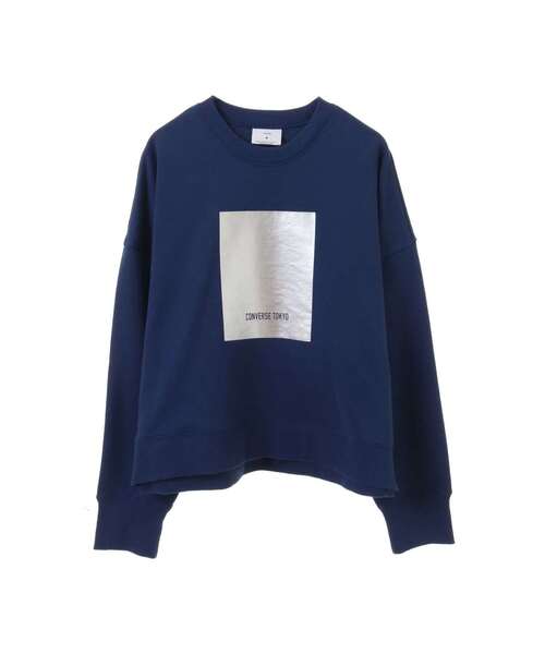 CONVERSE TOKYO トレーナー スウェット FOIL PRINT SHORT SWEAT