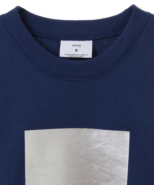 CONVERSE TOKYO トレーナー スウェット FOIL PRINT SHORT SWEAT