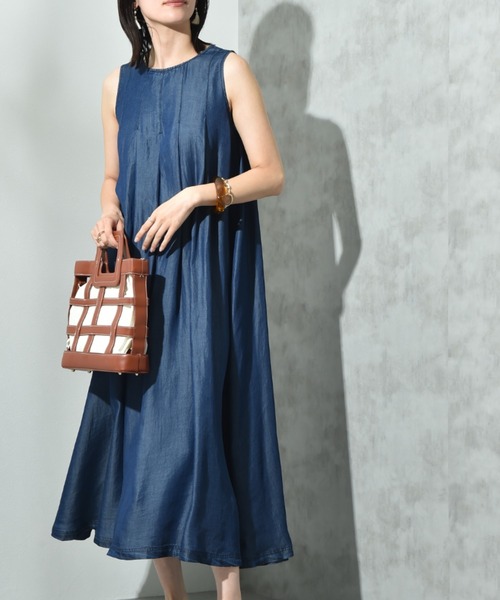 INTERPLANET ワンピース バイオシルクタックZIPワンピース
